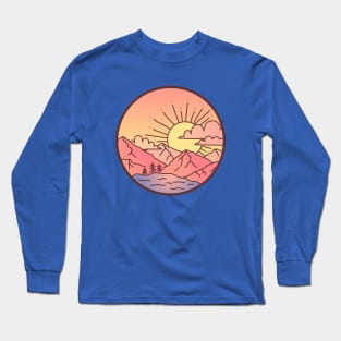 Sunset Mountains Long Sleeve T-Shirt